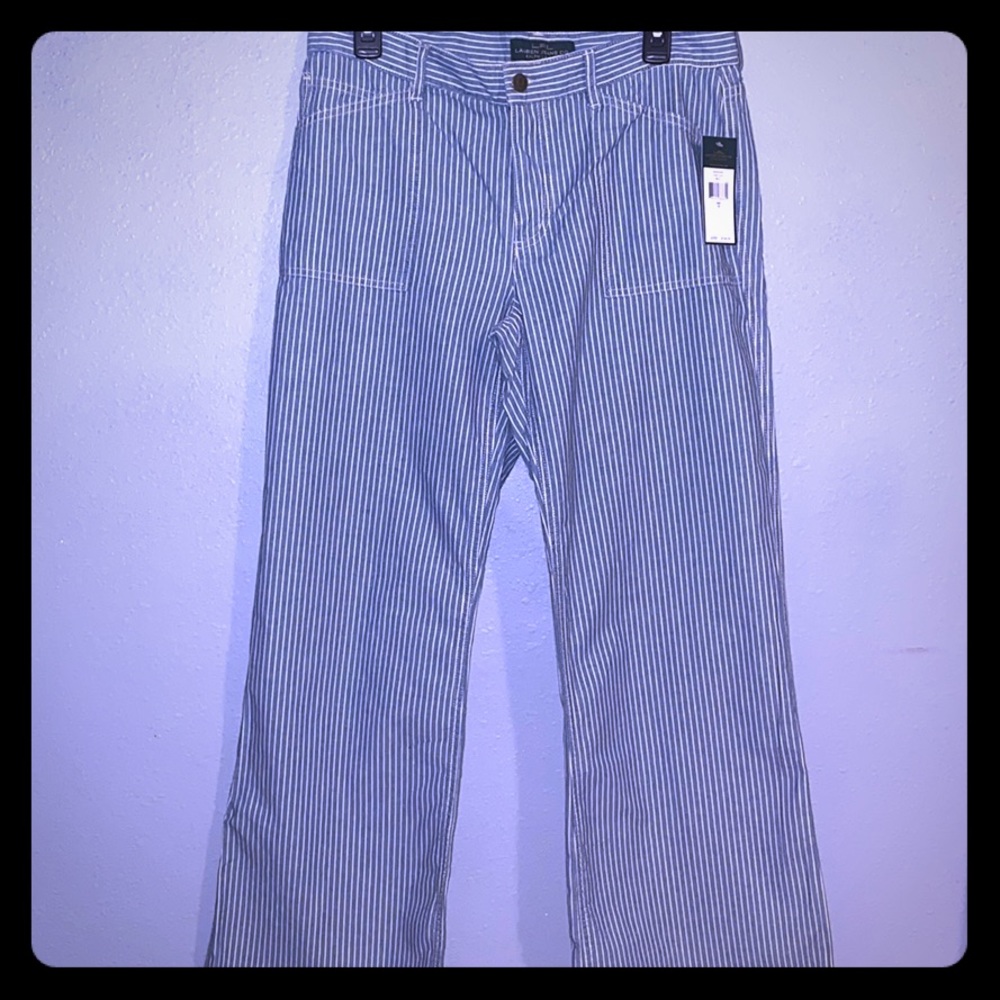 Women’s Ralph Lauren Casual Striped Pant Sz 10